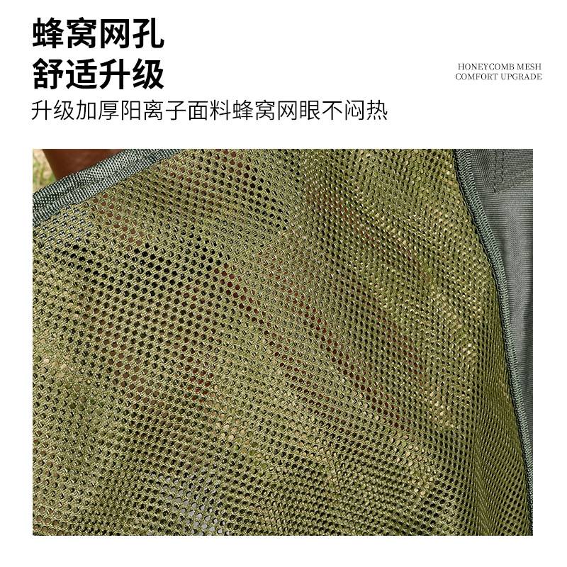 户外折叠椅镂空式露营钓鱼沙滩折叠椅子网布透气月亮椅