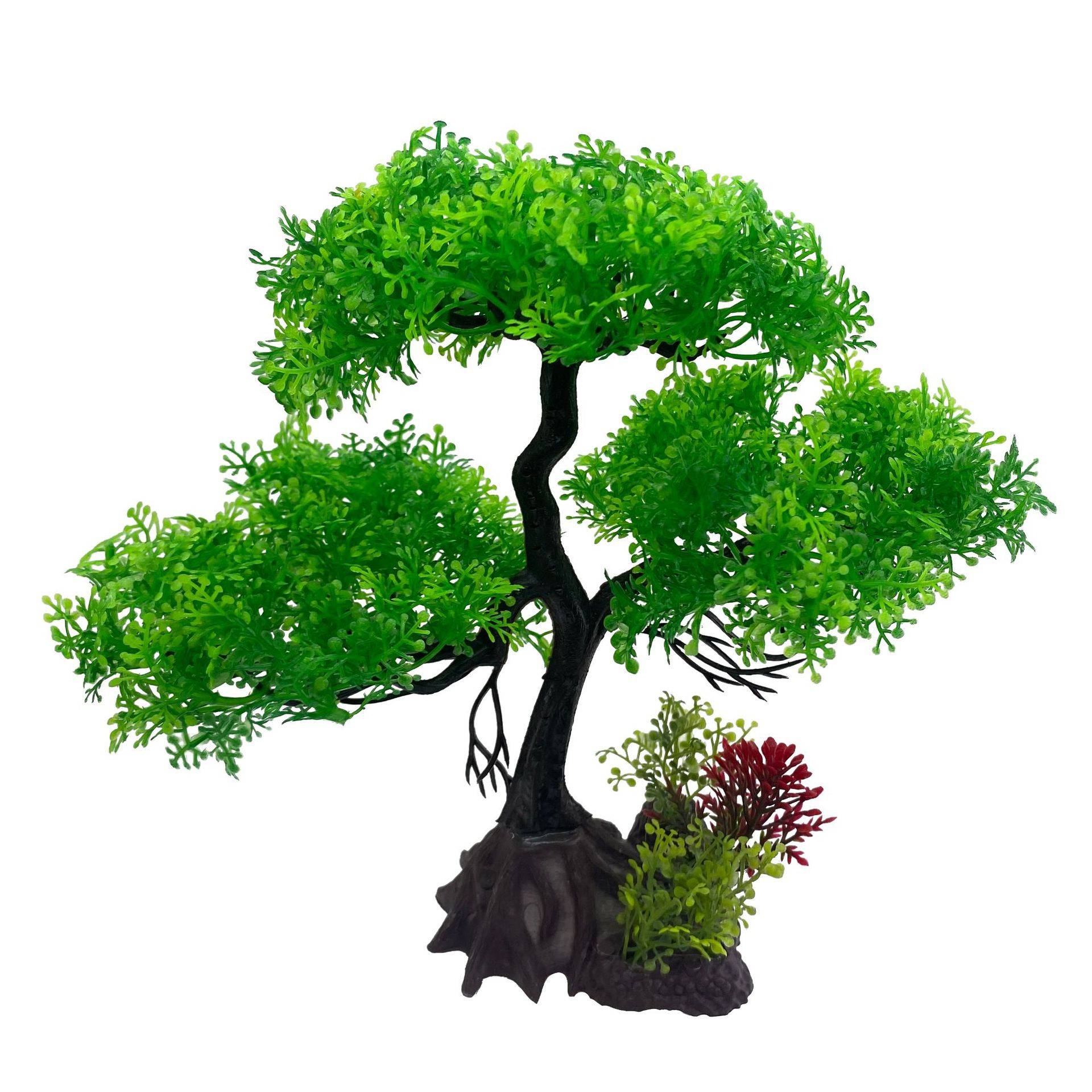 微景观沙盘造景人造植物小盆景摆件假树鱼缸装饰塑料仿真水草水族