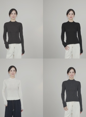 小禾【 天衣无缝】德国扬子120s100%美丽诺羊毛无缝打底针织衫女
