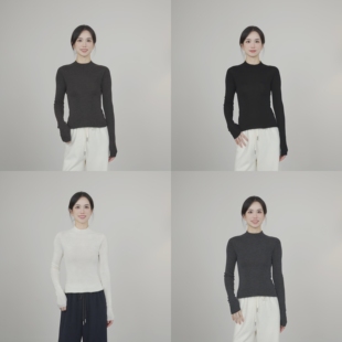 小禾【 天衣无缝】德国扬子120s100%美丽诺羊毛无缝打底针织衫女