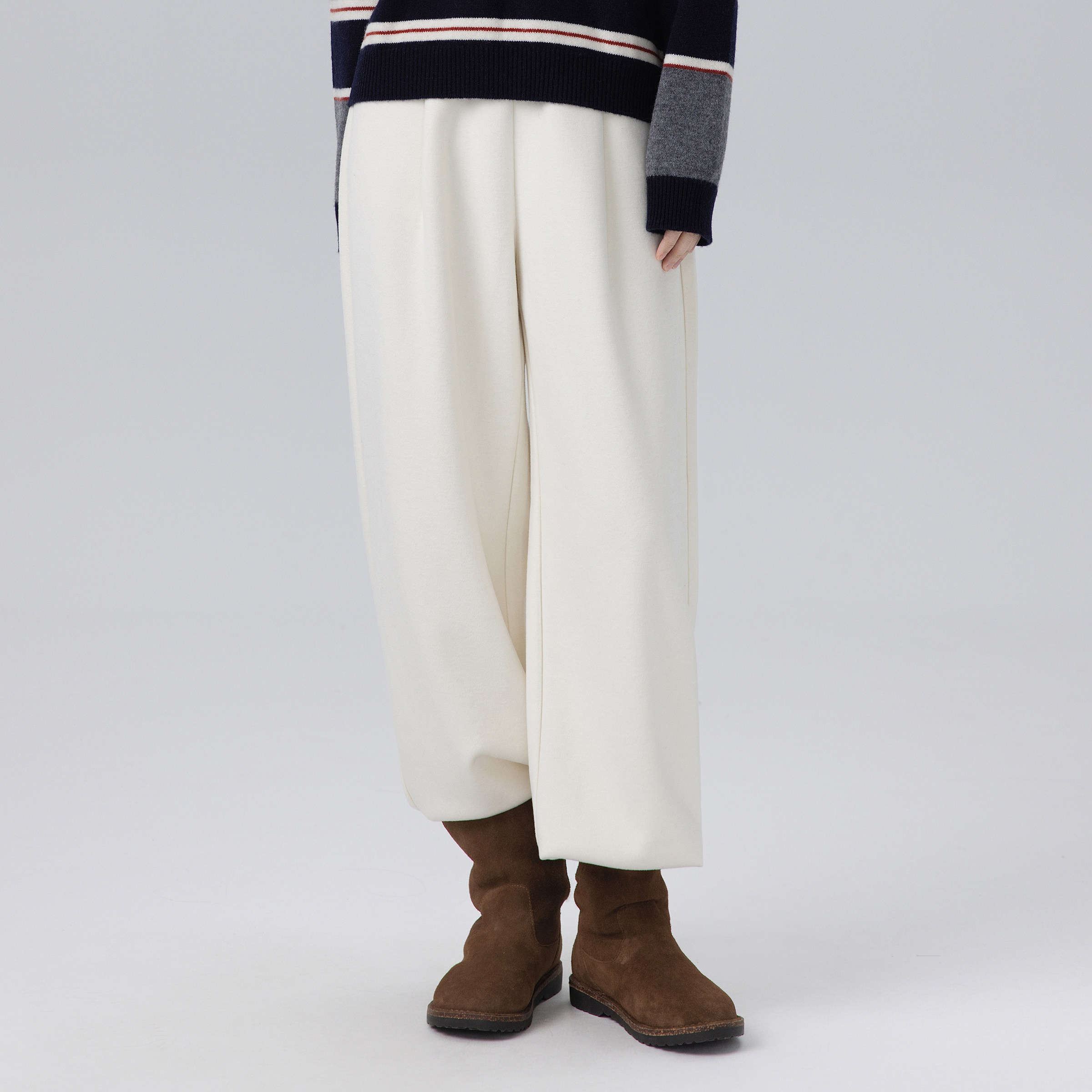 小禾【两穿靴裤】醋酸羊毛莱赛尔混纺柔软抗皱抗起球两穿阔腿靴裤,女装/女士精品,棉裤/羽绒裤,淘宝优惠券,粉丝福利购,淘宝优惠卷