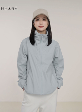 小禾【晴空】轻便简约质感冲锋衣女款插肩袖防风透气立领夹克外套