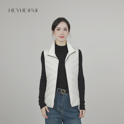 波兰科鲁达白鹅绒蓬松云感马甲