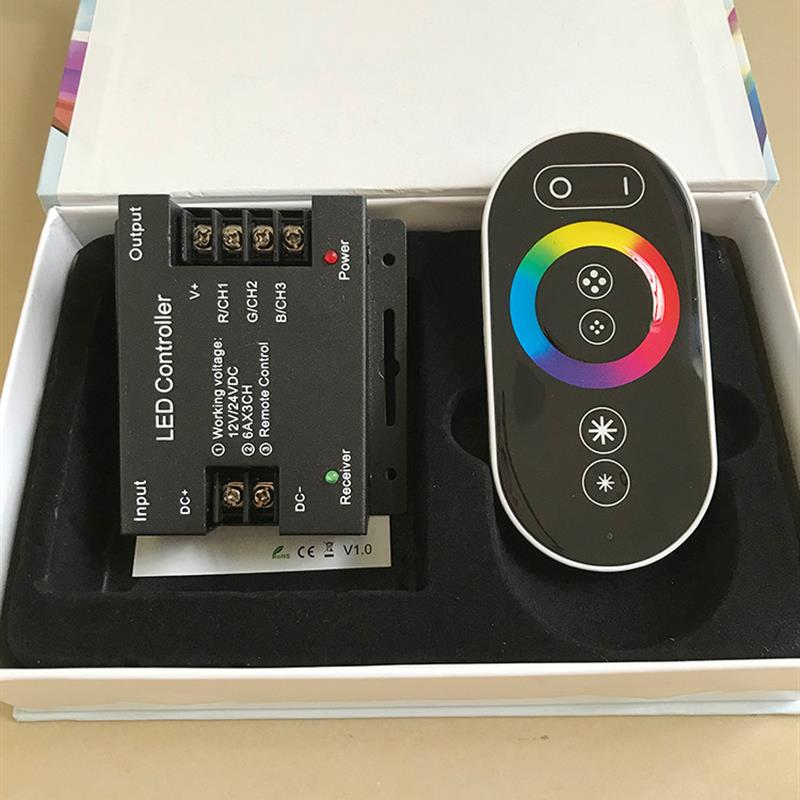 Led全彩色Rgb彩色调光控制器Dc5V12V24V灯条灯条颜色变化遥控调节