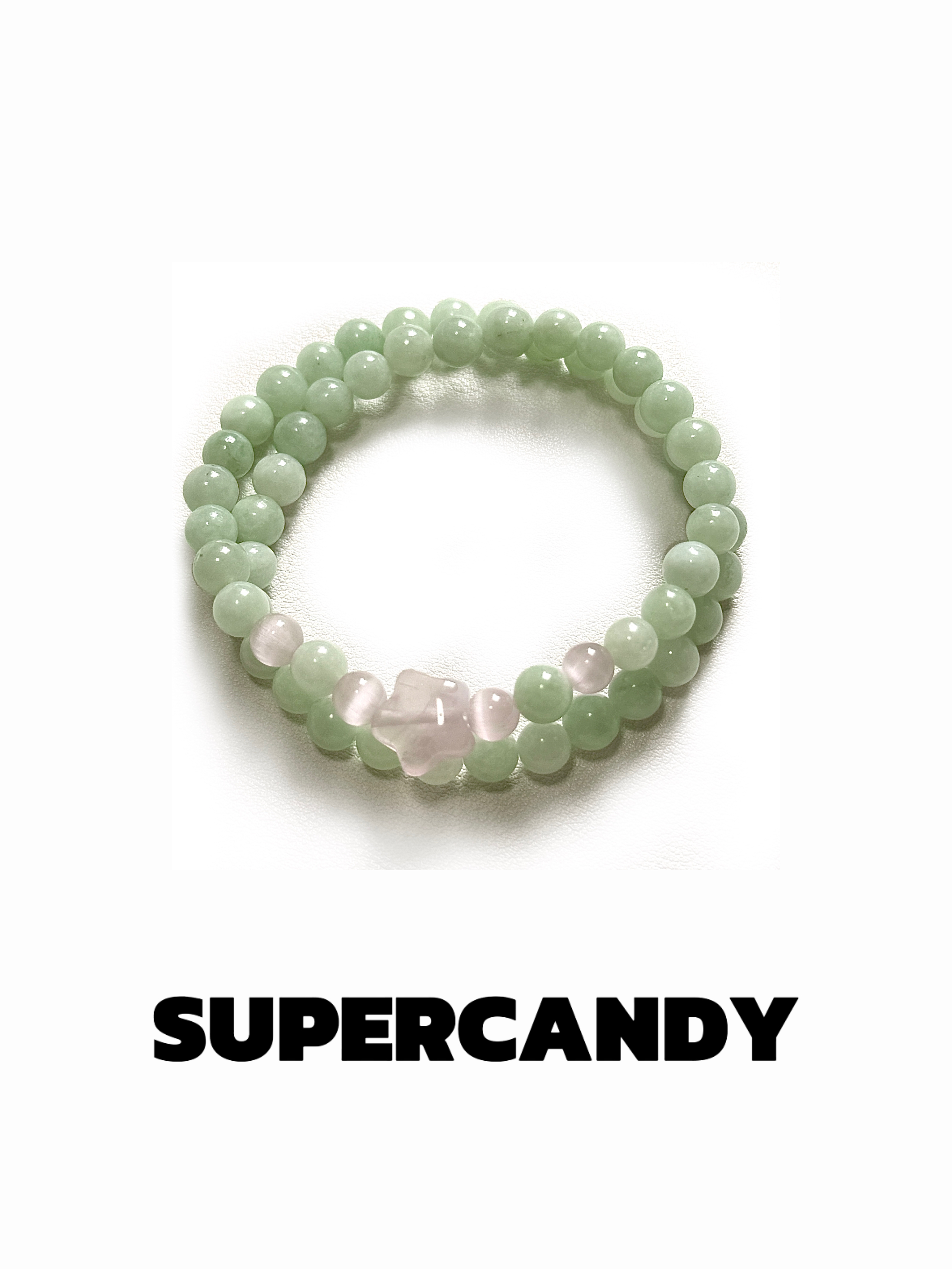 禾风里  SuperCandy原创设计手作玉髓叠戴新中式女设计款显白清冷