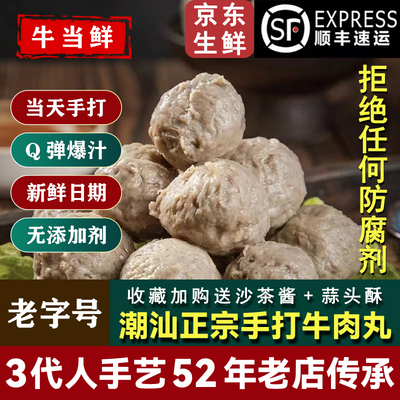 【顺丰冷链包邮】正宗潮汕牛肉丸