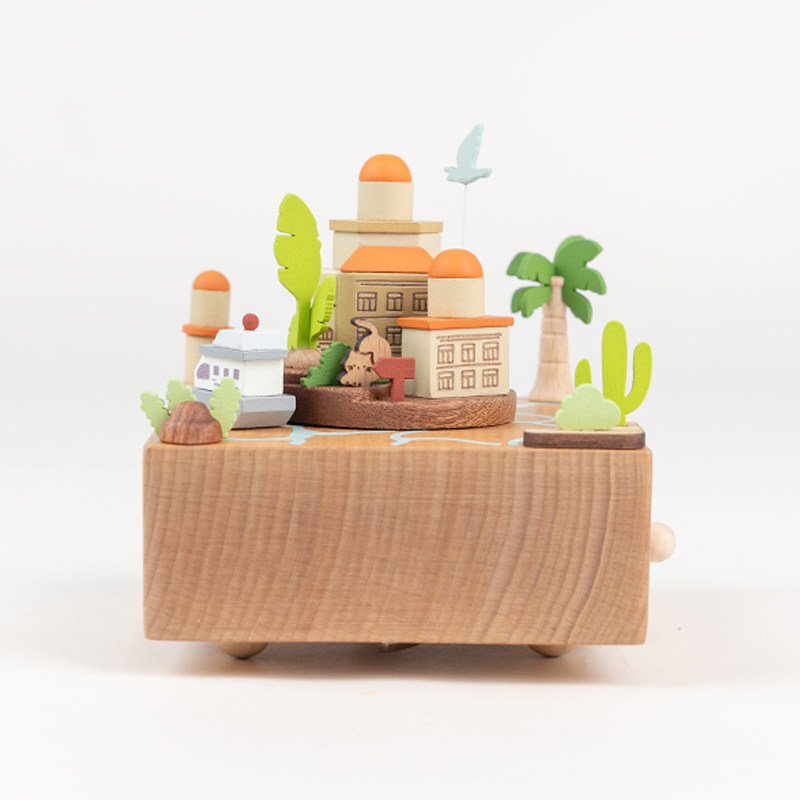 木质音乐盒发条八音盒高级感恋爱周年纪念礼物送男女朋友情侣礼品