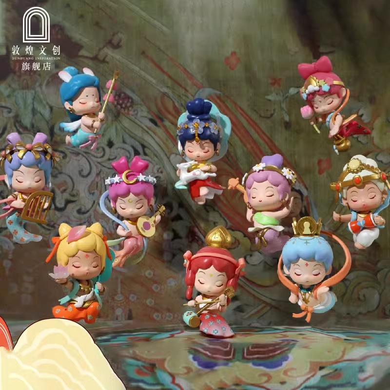 敦煌文创飞天盲盒手办纪念品摆件