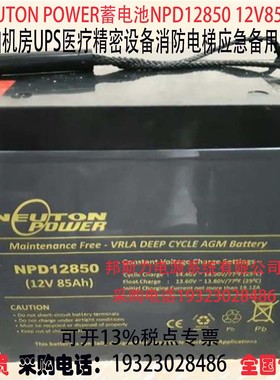NEUTON POWER蓄电池NPD12850 12V85AH船舶机房UPS消防应急电源