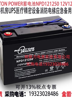 NEUTON POWER蓄电池NPD121250 12V125AH船舶机房UPS消防应急电源