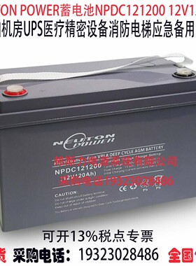NEUTON POWER蓄电池NPDC121200 12V120AH直流屏 船舶UPS工业储能