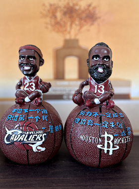 L0121 创意NBA球星存钱罐SF118 多款球星卡通人物摆件篮球零钱罐