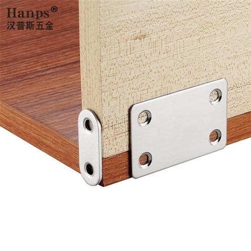 不锈钢连接件木板平面连接码直片条铁片直条片角码一字角码固定件