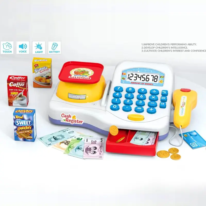 儿童市收银机玩具 刷卡套装 男孩女孩过家家卡通趣味玩具不限