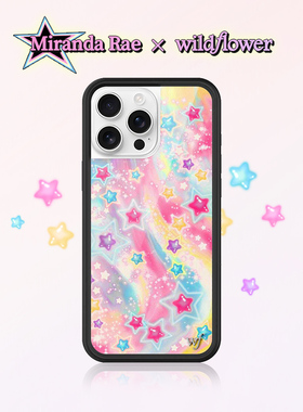 Miranda Rae x Wildflower联名手机壳适用苹果iPhone16/15/14/Pro/Max硬壳全包防摔保护套欧美时尚wf个性