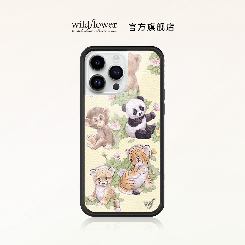 Wildflower野生动物园手机壳Safari Babies适用苹果iPhone15/14/13/Pro/Max/Plus硬壳全包防摔欧美时尚个性wf 3C数码配件 手机保护套/壳 原图主图
