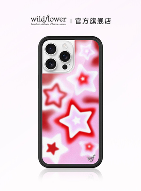 Wildflower红色梦幻之星手机壳Red Dream Star适用苹果iPhone16/15/14/Pro/Max硬壳全包硅胶防摔ins时尚wf