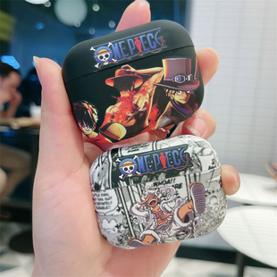 硅胶airpods1 动漫海贼王airpods耳机套第五代适用苹果airpodspro二代三代新款 2代无线蓝牙耳机保护套pro2软