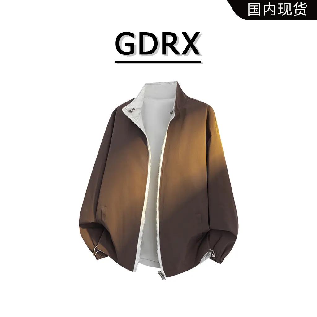 GDRX双面穿男士夹克2025年秋季新款宽松美式复古百搭潮流上衣外套