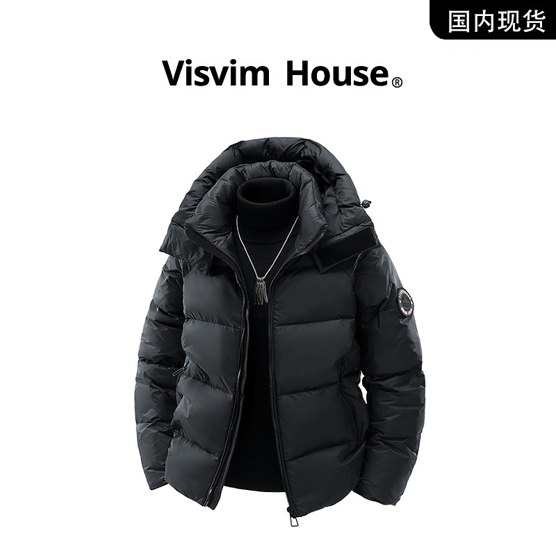 品牌现货撤柜清仓】VISVIM HOUSE冬季新款连帽保暖羽绒服外套男士
