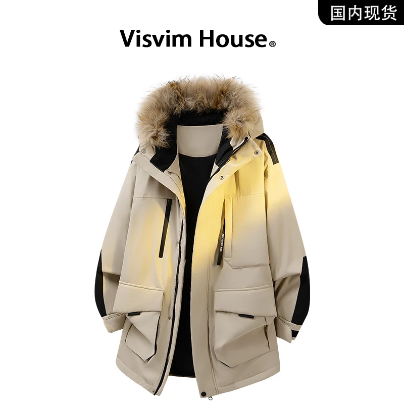 品牌现货撤柜】VISVIM WINGS秋冬季毛领座山雕中长款羽绒服男士