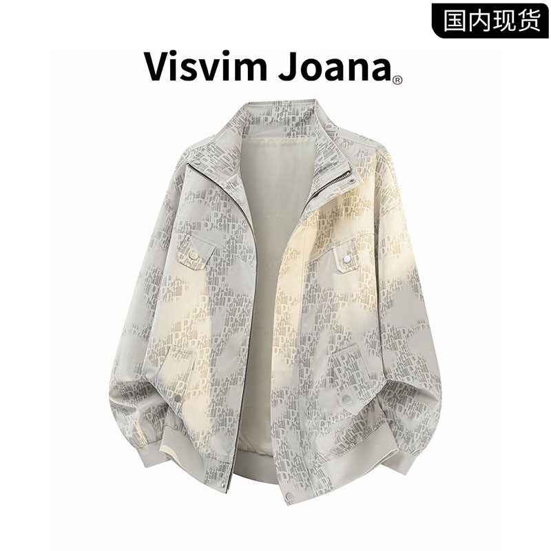 品牌现货撤柜】VISVIM JOANA立领大码夹克男士秋季印花设计感外套