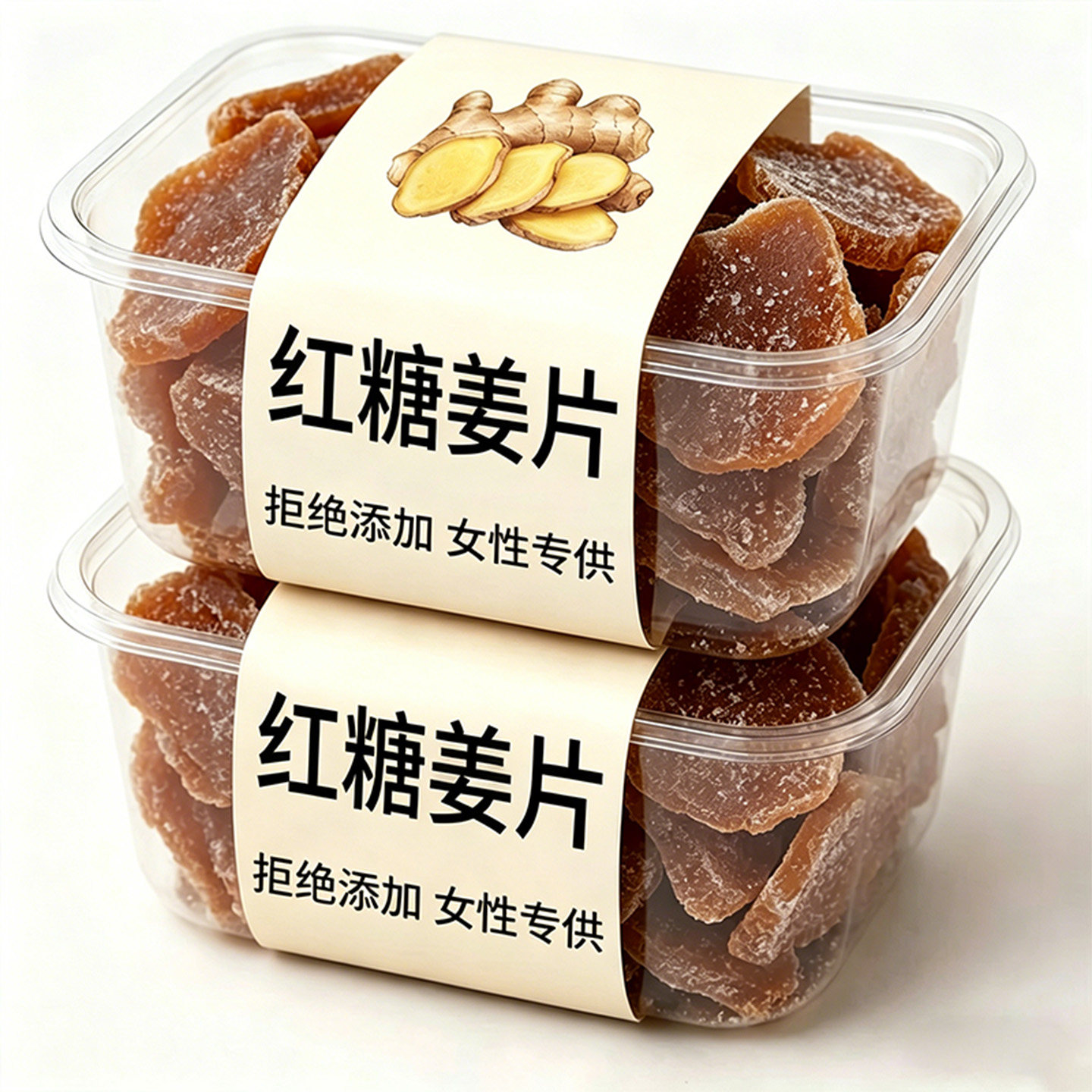 红糖姜片官方旗舰店老字号正品纯正宗白糖姜片无添加泡水乌姜片