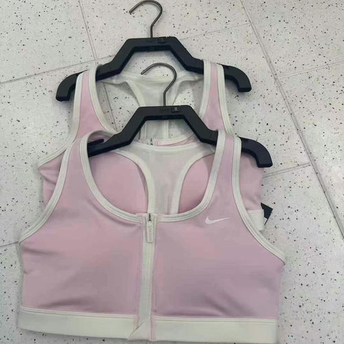 NIKE耐克运动文胸可外穿背心前拉链聚拢防震中高强度防抖动HM4586