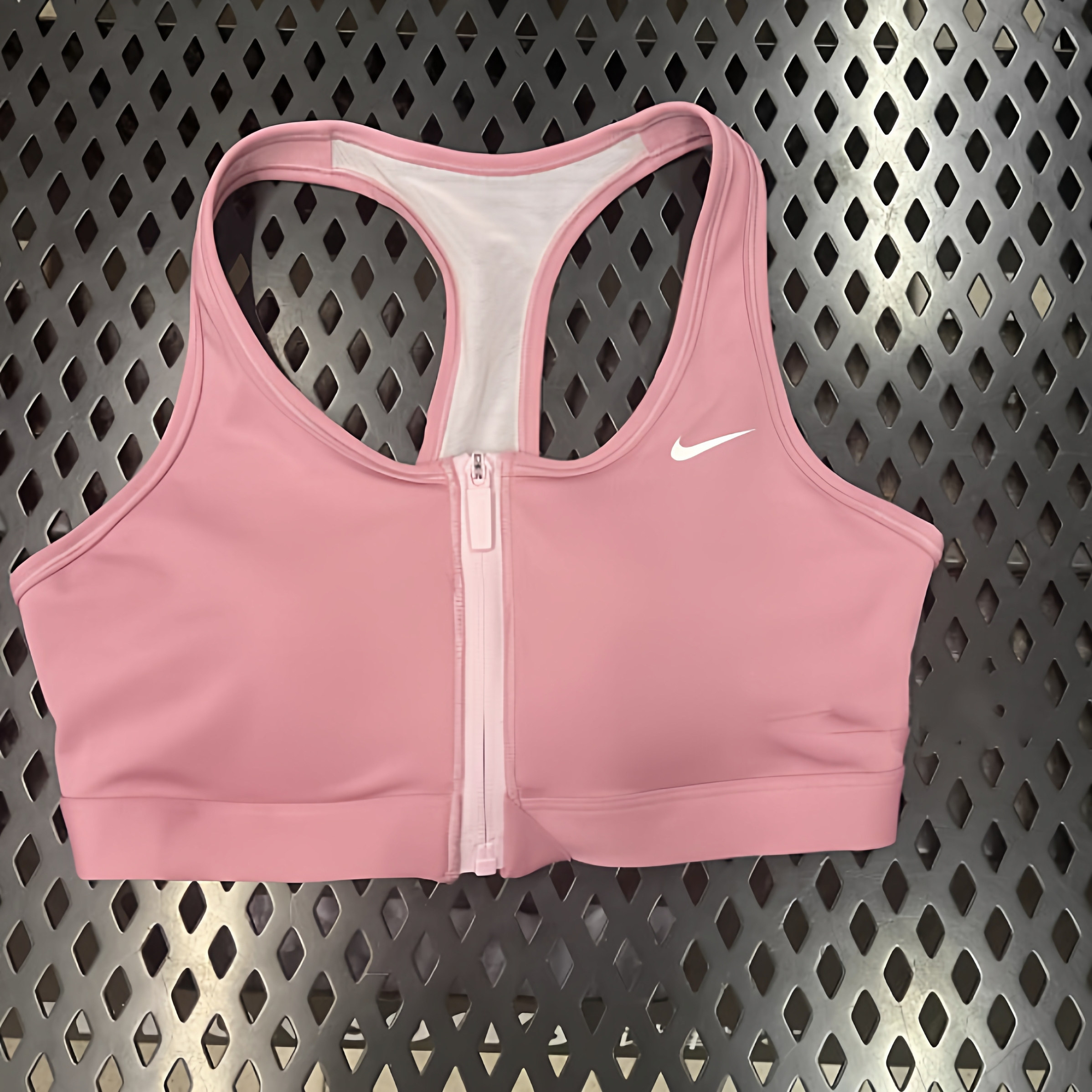 清仓耐克前拉链款运动内衣胸垫一体新款中强度防震防下垂运动背心,运动服/休闲服装,运动背心,淘宝优惠券,粉丝福利购,淘宝优惠卷