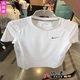 NIKE耐克T恤女夏季 AT4197 健身上衣宽松速干透气圆领跑步白色短袖