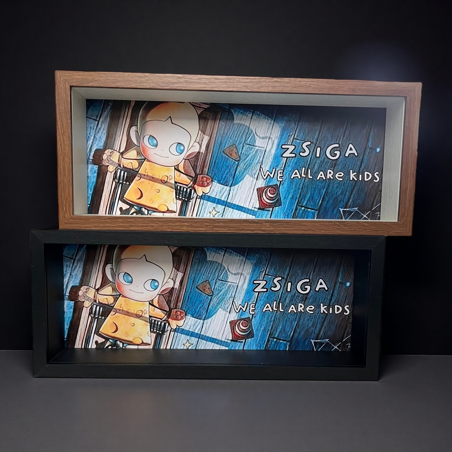 泡泡玛特Zsiga嘎子姐盲盒相框展示架盲盒收纳展示相框手办展示盒