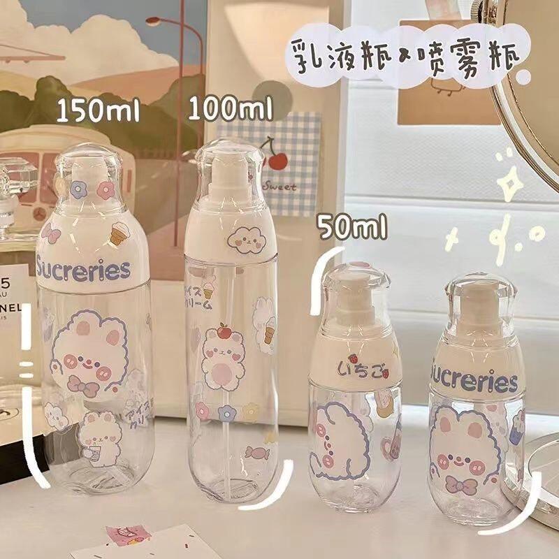 小型按压式乳液旅行便携分装瓶喷壶化妆护肤品水乳脸部喷雾空瓶子