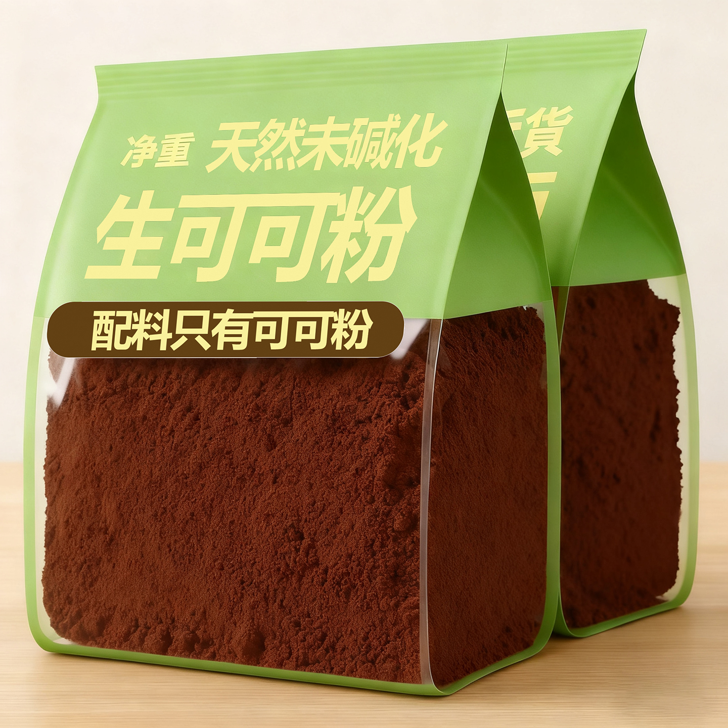 巧克力生可可粉烘焙蛋糕专用冲饮奶茶原材料无糖0脂未碱化抹茶粉