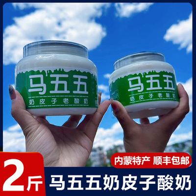 马五五奶皮子酸奶老酸奶旗舰店无糖0添加内蒙古赛汗苏紫光园同款