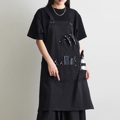 理发店围裙造型师多口袋美发男女