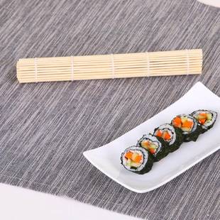 司寿司席寿卷帘子 独立包紫菜包饭白皮日竹帘手工编织料工具商用装