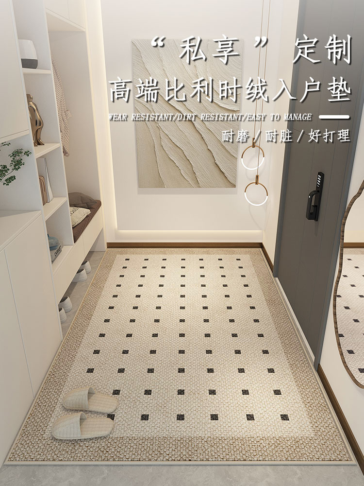 地毯门垫进门轻奢现代入户门地垫家用门口脚垫大门室内玄关简约风