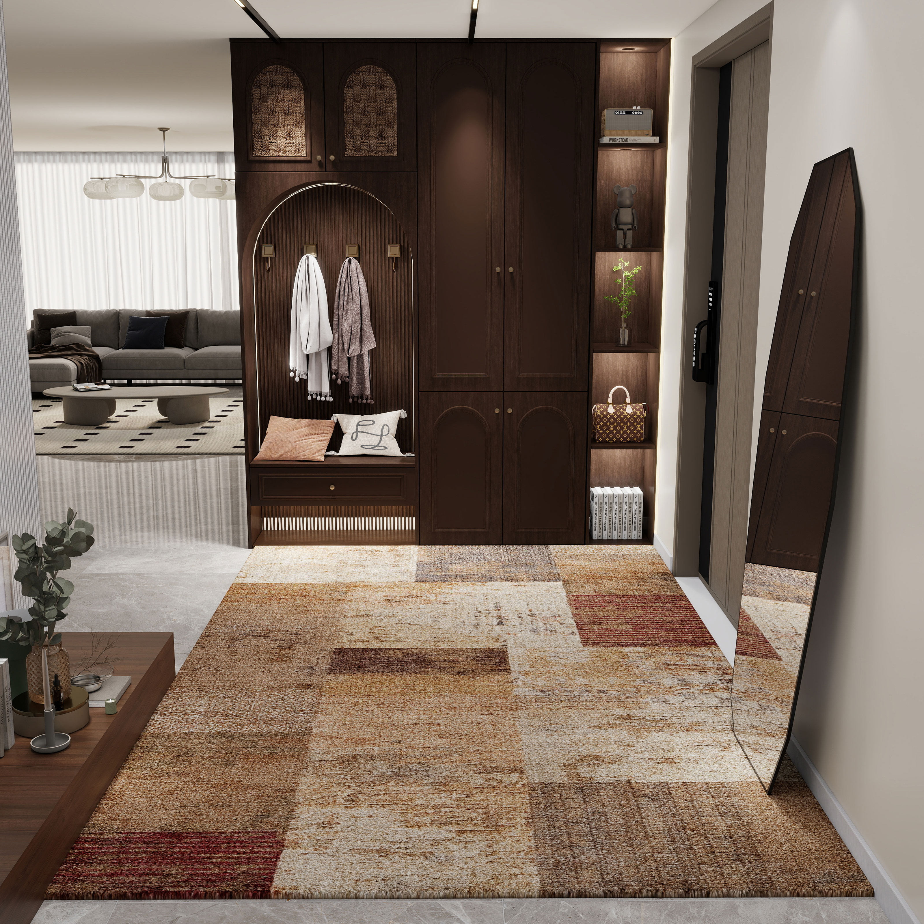 入户门地垫现代风进门玄关垫子防滑脚垫家用门垫无甲醛耐脏可定制,居家布艺,入户地垫,淘宝优惠券,粉丝福利购,淘宝优惠卷