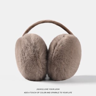 毛绒耳罩保暖耳罩冬季骑行防寒加厚耳捂子毛茸茸可爱耳朵耳套