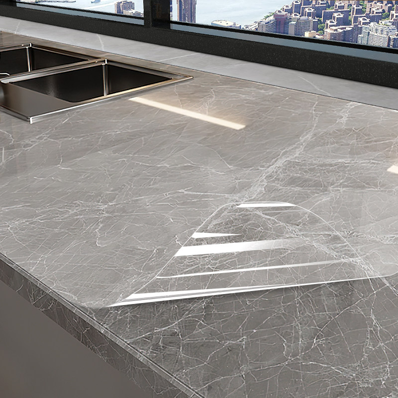 厨房大理石水台防水透明贴纸石英石岩板防染色防油台面灶台保护膜,家居饰品,家居保护膜,淘宝优惠券,粉丝福利购,淘宝优惠卷