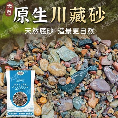 原生缸溪流沙造景底沙天然溪流石南美缸雷龙鱼水草装饰河沙川藏砂