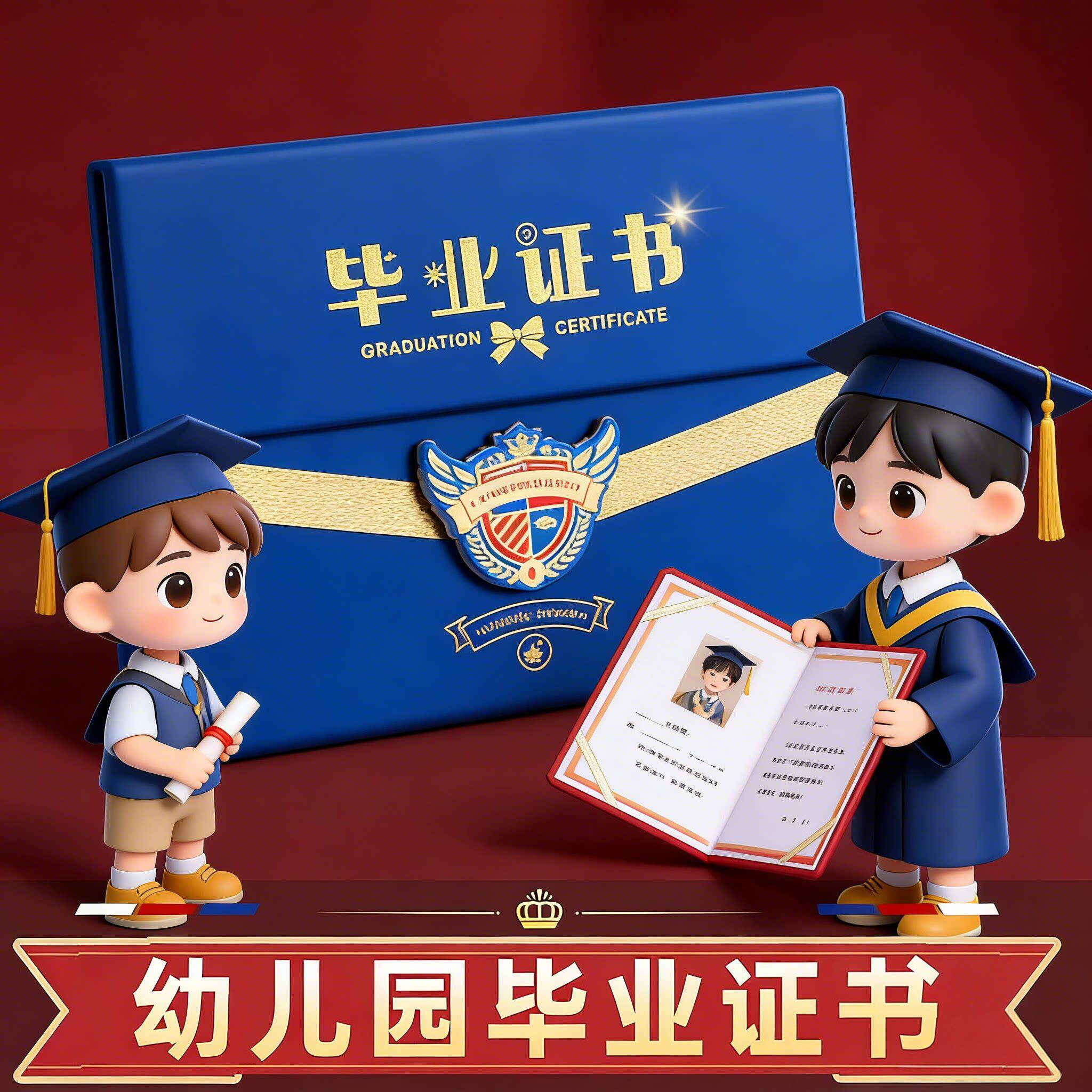 幼儿园毕业证书定制2026新款毕业纪念册可放照片宝宝成长记录册