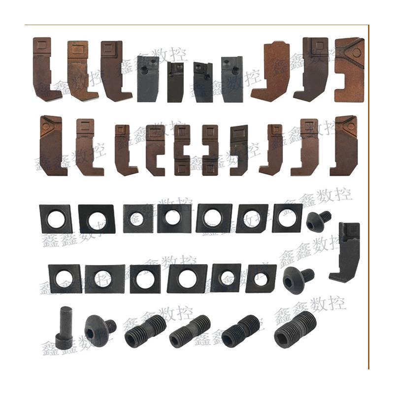 铣刀盘配件面铣盘配件长条压块螺丝 刀垫双头牙M8螺丝扳手75/90度