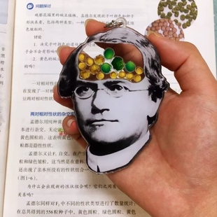 小红书同款豌豆花语孟德尔亚克力摇摇乐钥匙扣高颜值创意书包挂件