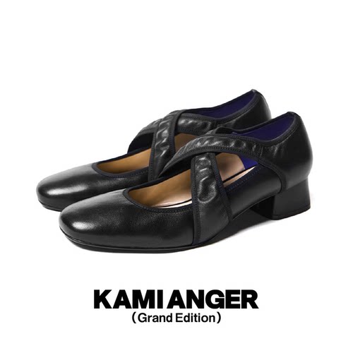 KAMIANGER交叉带通勤芭蕾鞋薄底