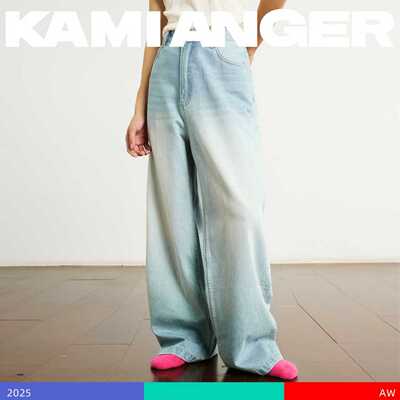 KAMIANGERRGB纯棉直筒牛仔裤