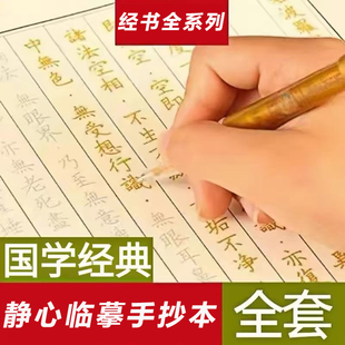 静心手抄本地藏经普门品药师抄写本竖排初学者硬笔临摹字帖楞严咒