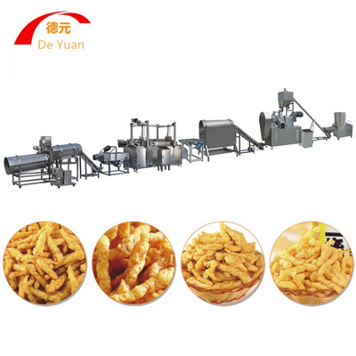 麦香鸡块生产线 膨化机 玉米膨化机 面粉膨化机 休闲食品生产线