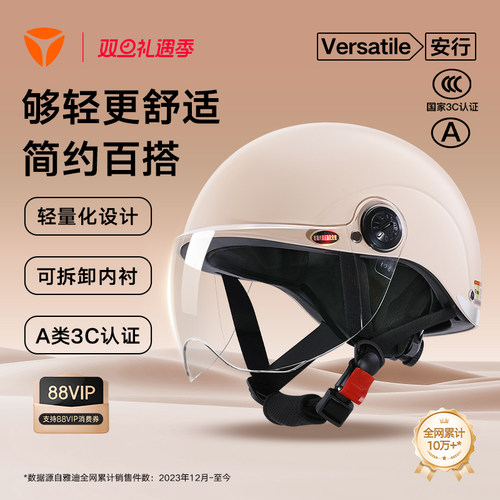 雅迪电动车头盔新国标3C认证