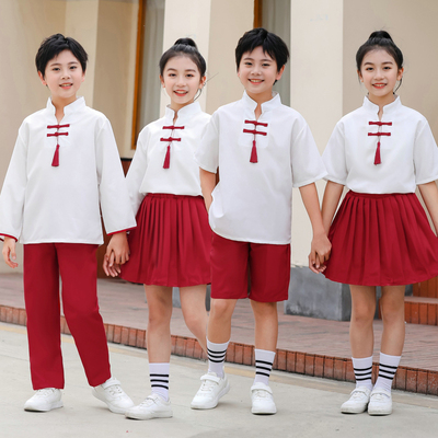 儿童中国风表演服幼儿园大合唱